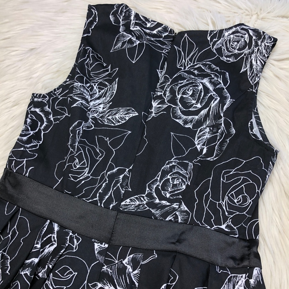 Anni Coco Rose Print Fit Flare Dress - Picture 5 of 5